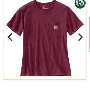 Lot of 6 Carhartt Womens Workwear Pocket Tees